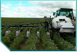 Shielded sprayer